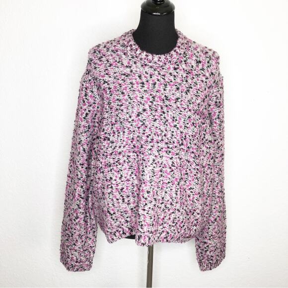 Ted Baker London Bbetsy pink black white cropped wool sweater size 5 or 14 NWT - Picture 4 of 15
